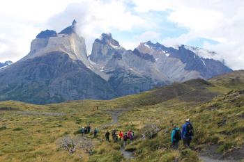 We hiked to see the breathtaking Cuernos del Paine — Chile. Photo by Wanda Bahde