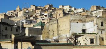 A view of the Old City of Fez, Morocco.