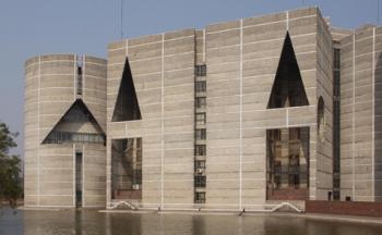 The National Assembly Building in Dhaka. 