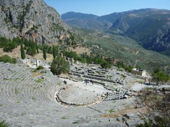 The theater at the UNESCO World Heritage Site of Delphi.