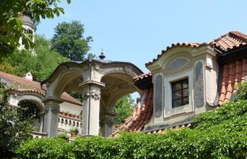 Palace buildings — Gardens below Prague Castle.