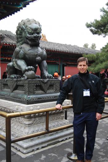 Erik Illi at the Summer Palace in Beijing.