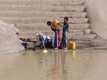 May Shum (the Queen of Sheba's pool) in Axum, Ethiopia. Photo by Theodore Liebersfeld