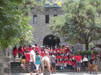 Entrance to the funicular in Santiago's Parque Metropolitano. Photo by Theodore Liebersfeld