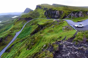 Scotland’s sparsely populated Isle of Skye is easiest to explore with a set of wheels that allow you to enjoy the scenery at your own pace. Photo by Cameron Hewitt