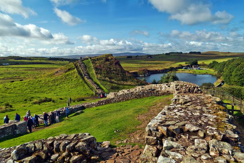 Wandering the ruins of Hadrian’s Wall is a highlight in northern England.