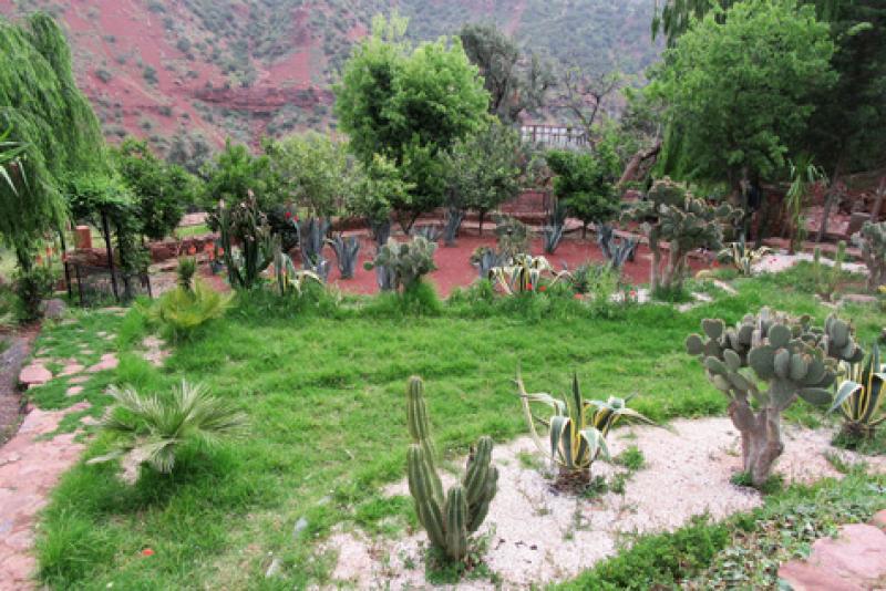 One of the gardens at the Ourika Garden Mountain Villa — Morocco. Photo by Stephen Addison
