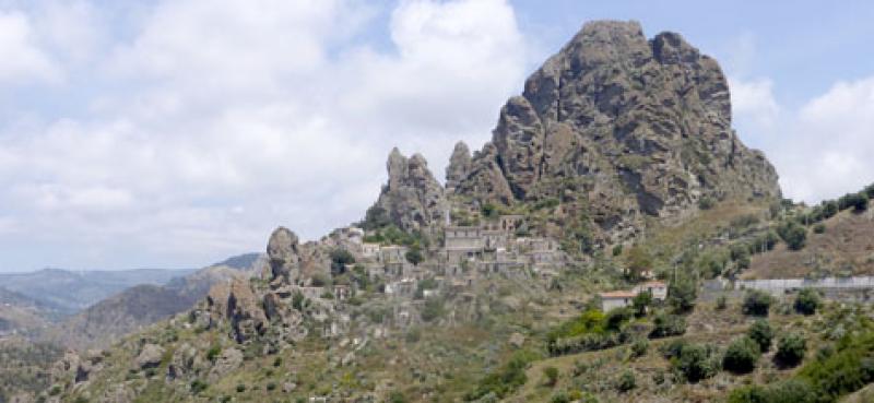 Monte Calvario, near the ghost town of Pentedattilo in Calabria, Italy. Photo by Victoria Wion