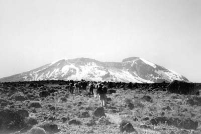 The summit as seen from 12,000 feet. 