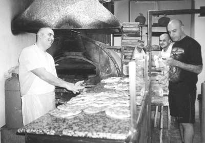 Inside a local bakery in Beirut.