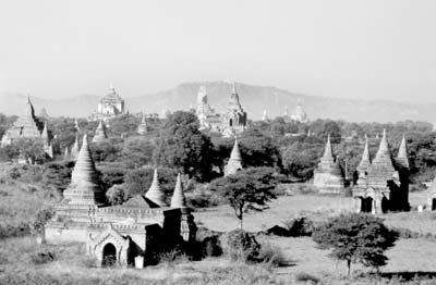 View over Bagan’s temples and pagodas.