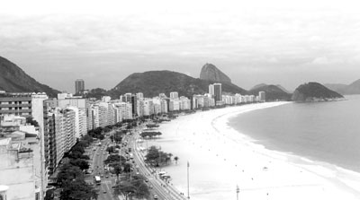 Sweeping views from the Othon Palace Hotel encompass Copacabana Beach with Sugar Loaf in the background. Photos: Palic