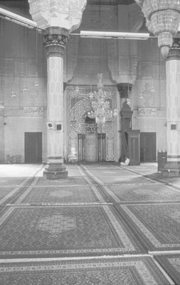 Interior of the Mursi Abou Abbas Mosque — Alexandria.