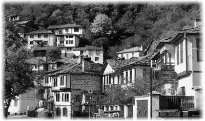 In the very vertical village of Shiroka Luka, streets were mostly steps.