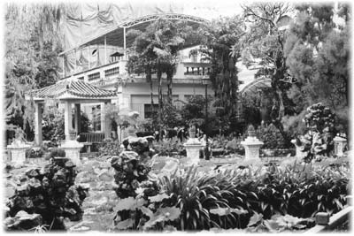 The Lou Lim Ioec Garden surrounds a Portuguese mansion.