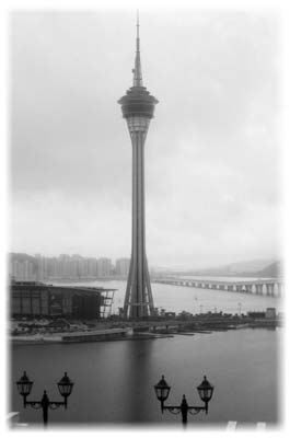 Macau Tower provides great views and is a venue for bungee jumping.