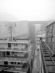 Navigating the impressive lock system is a part of the Yangtze educational experience. 