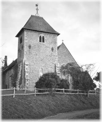 The Church of St. Mary the Virgin at Aldworth contains nine 14th-century stone effigies of the de la Beche family.