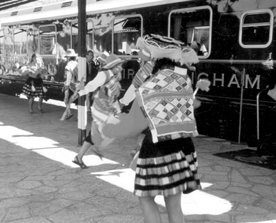 Indigenous Cusceños perform folklorico dances at the Poroy station, a 20-minute drive from downtown Cusco.