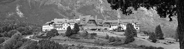 The Hotel Llao Llao and its gardens are magnificent.