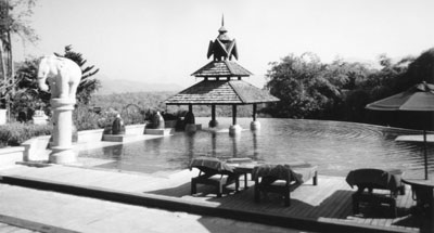 The Anantara’s infinity pool welcomes you anytime of the day or night.