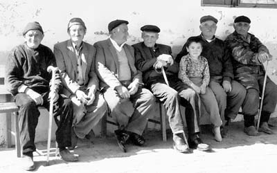 A group of old men in the village of Yassiçal chose to not watch the “wedding ceremony” performed for us.