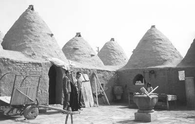 Courtyard of the beehive houses at Harran.