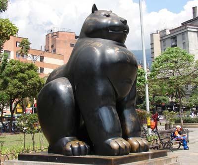 The Botero museum/park in Medellín is home to a number of the artist’s full-figured statues.