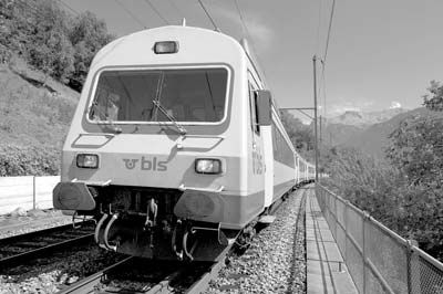 BLS Regional Express for the scenic Lötschberg Line takes passengers over eye-catching mountainsides. Photos courtesy of BLS