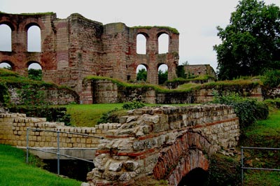 Ruins of the Romans’ defensive wall date to the fourth century A.D. — Boppard.