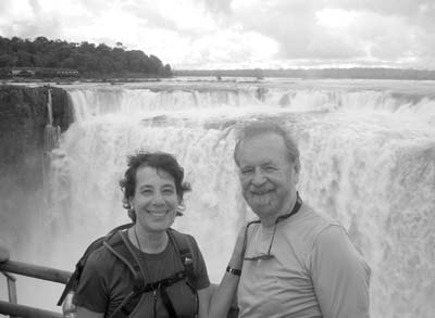Nili and Jerry at Iguazú Falls, Argentina.