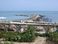 Bulgaria’s waterfront as seen from the grounds of Queen Marie’s summer palace in Balchik.