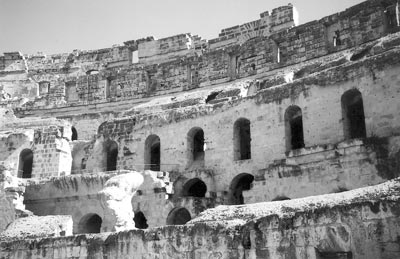 The Roman amphitheater at El Jem.