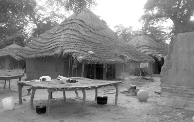 Juffureh village scene.
