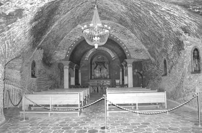 One of two chapels in the salt mine. Photos: Patty Wileman