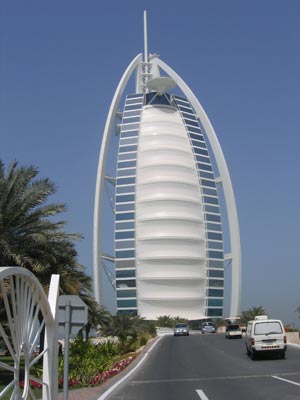 The Burj al Arab is a Dubai landmark.