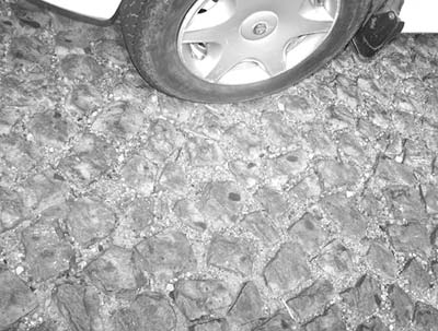 Typical paving used throughout the Cape Verde Islands.