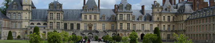 Château de Fontainebleau, southeast of Paris, was home to many of the French kings.