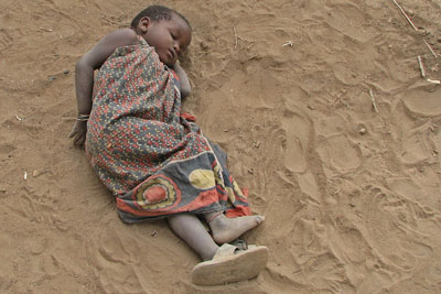 A child napping.