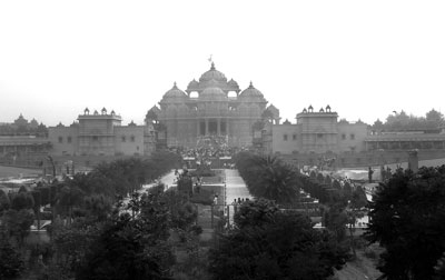 New Delhi’s massive Swaminarayan Akshardham temple complex.