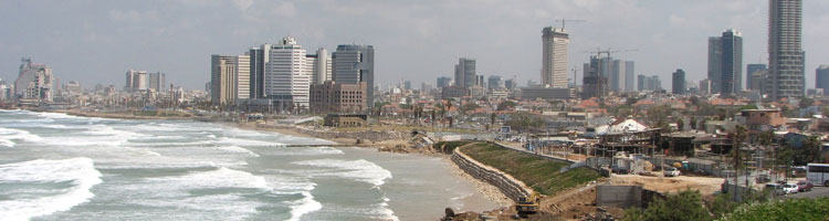 Panoramic view of Tel Aviv, Israel.