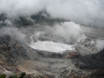 Poás Volcano, near the town of Alajuela.