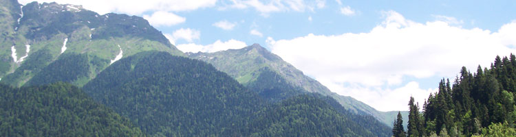 Lake Ritsa, site of Stalin’s summer home.