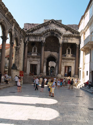 Diocletian's Palace in the city of Split.
