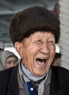 A man at the Siyob bazaar.