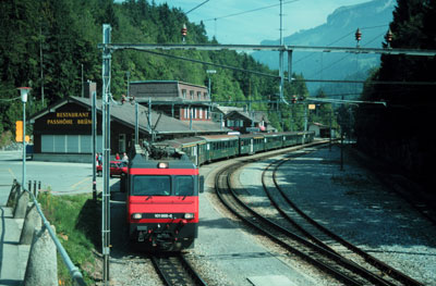 Brünig Station lies at the summit of Switzerland’s scenic Brünig Line. 