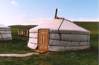 A mongolian yurt.