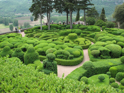 The sculpted gardens of Marqueyssac.