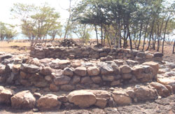 This ring of rocks may have been a temple to the god of winds — Cihuatán.