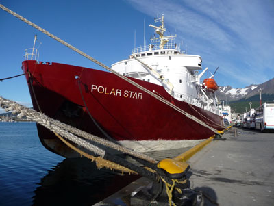 The Polar Star, our home for 27 days, in Ushuaia.